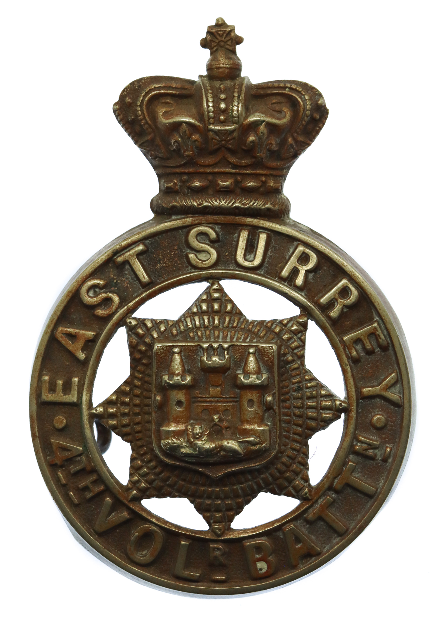 Victorian 4th  (Clapham Junction) Volunteer Bn. East Surrey Regiment Glengarry Badge (c.1887-1896)