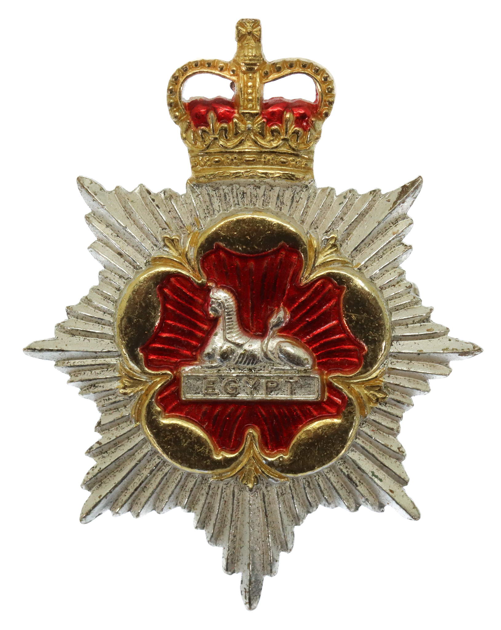 Scarce Royal Regiment of Gloucestershire & Hampshire Officer's Cap Badge