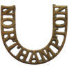 Boer War Northamptonshire Regiment (NORTHAMPTON) Shoulder Title