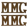 Pair of WW1 Motor Machine Gun Corps (MMG) Shoulder Titles