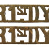 Pair of Royal 1st Devonshire Yeomanry (R.1st.D.Y.) Shoulder Titles