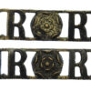Pair of North Riding Volunteers (NR RV) Shoulder Titles