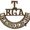 Royal Garrison Artillery Lancashire & Cheshire Territorials (T/RGA/LANCASHIRE&CHESHIRE) Shoulder Title