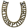 3rd & 4th (Militia) Bn. Northamptonshire Regiment (NORTHAMPTONSHIRE) "Horseshoe" Shoulder Title