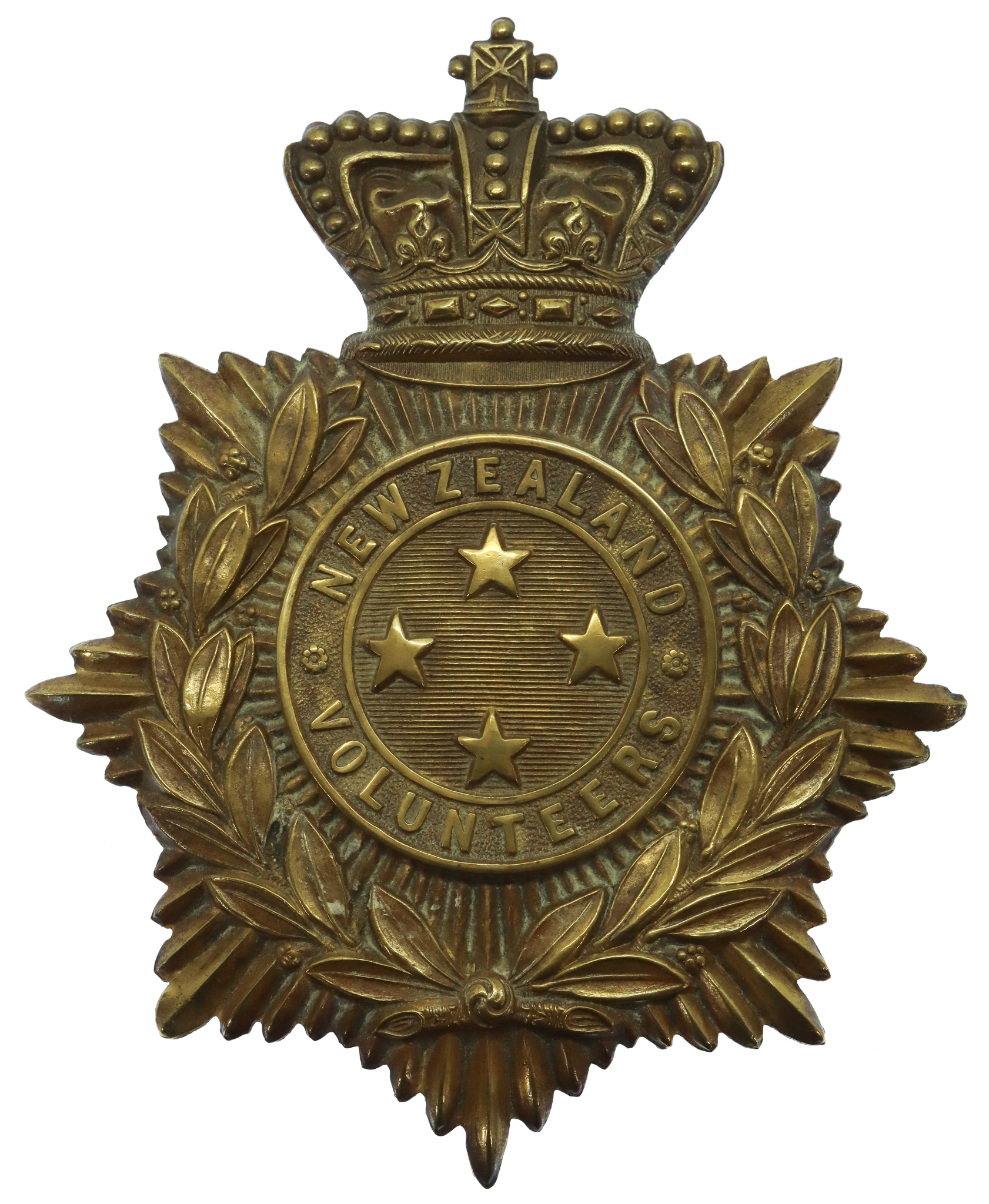 Victorian New Zealand Volunteers General Service Helmet Plate (c.1895-1901)