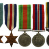 WW2 Territorial Efficiency Medal Group of Five - Spr. L.J. Richards, Royal Engineers