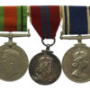 WW2 Defence Medal, 1953 Coronation Medal and Police Long Service & Good Conduct Medal Group of Three - Const. S. Worswick, Lancashire Constabulary