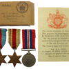 WW2 El Alamein Casualty Medal Group of Three - Gnr. A.G. Leach, 4 Field Regt, Royal Artillery - Died of Wounds 23/7/42