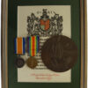 WW1 British War Medal, Victory Medal, Memorial Plaque & Scroll - 2nd Lieutenant Robert Fordyce Miller, 9th Bn. Devonshire Regiment