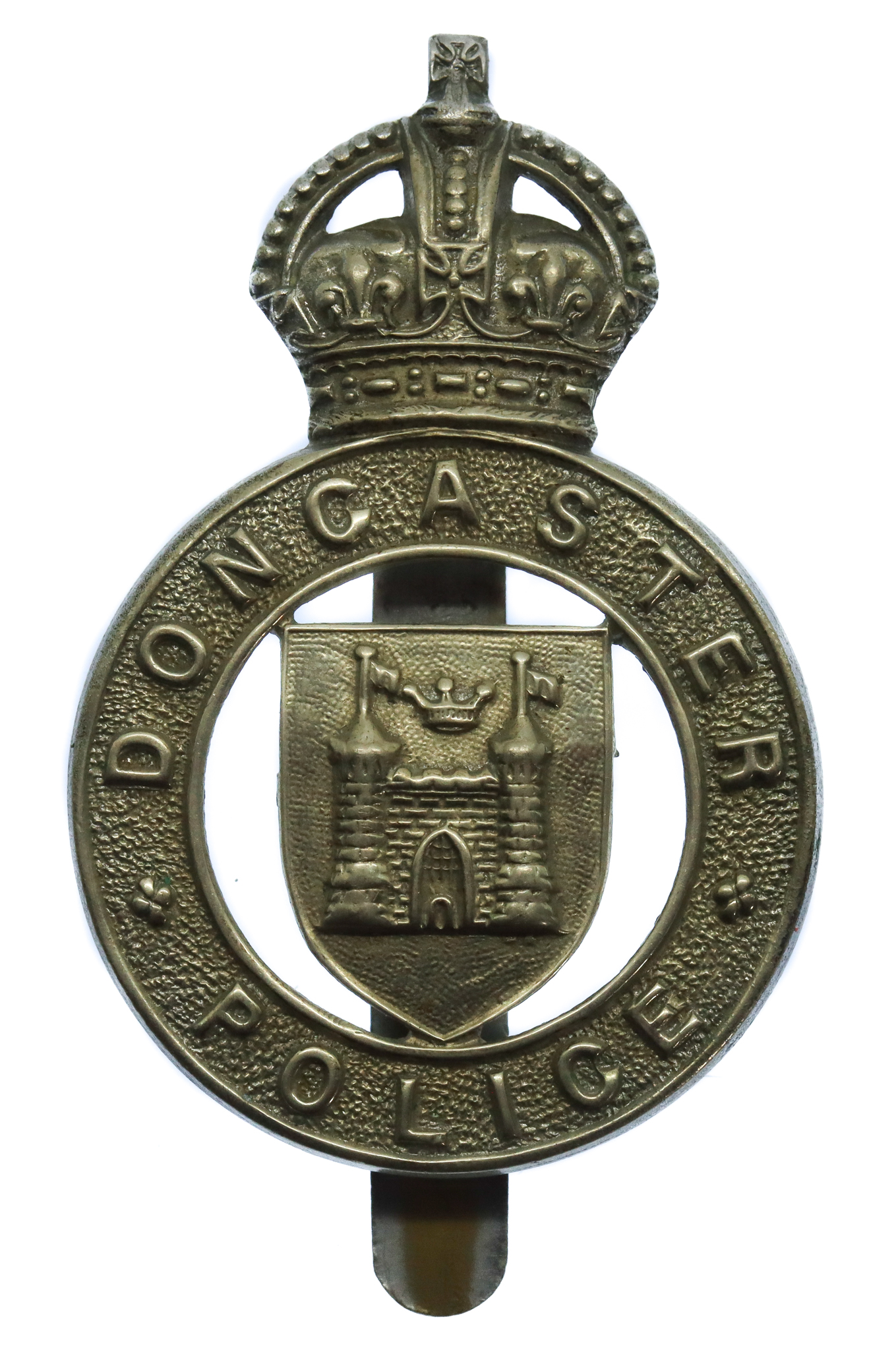 Doncaster Borough Police Cap Badge - King's Crown