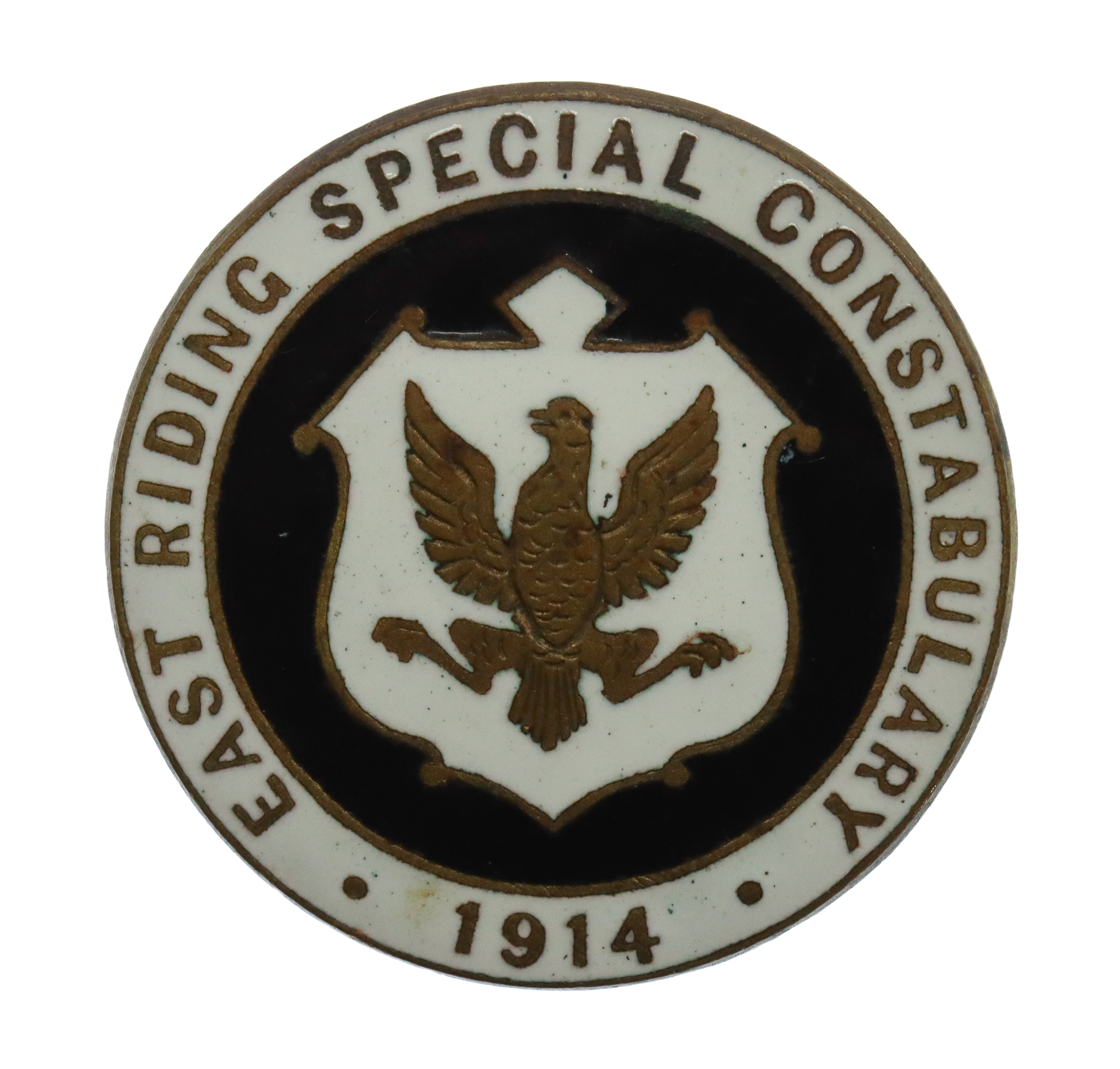 WW1 1914 East Riding Special Constabulary Enamelled Lapel Badge