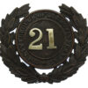 County Borough of Barrow-in-Furness Police Black Wreath Helmet Plate (21)