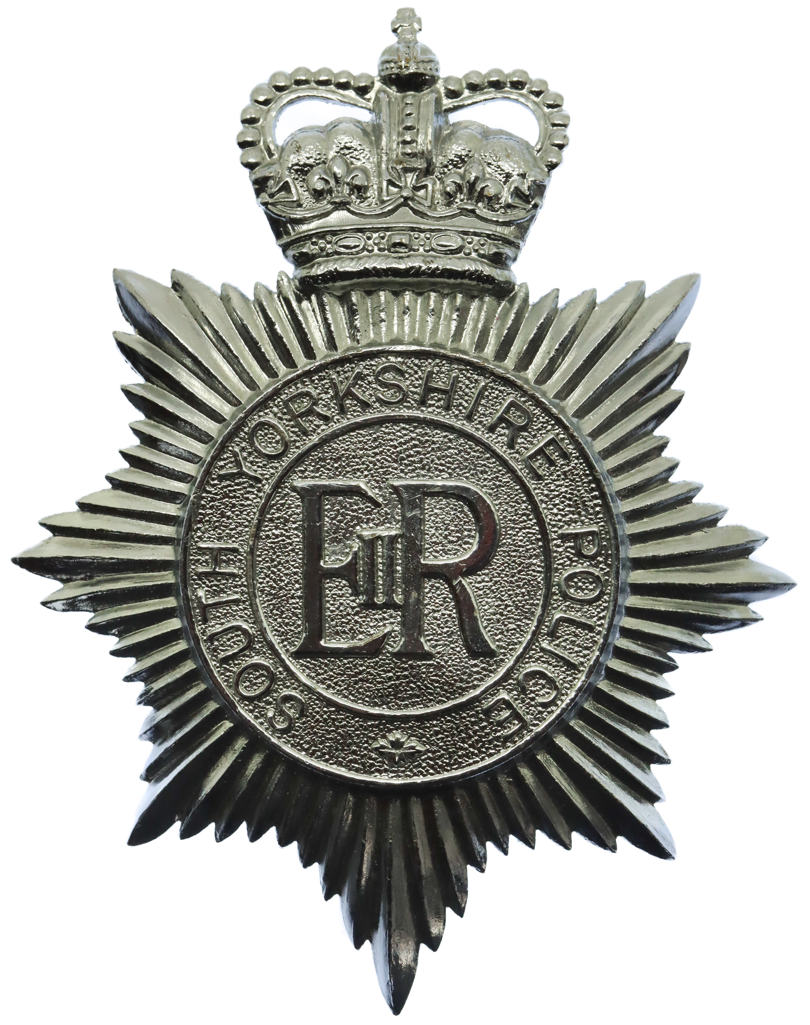 South Yorkshire Police Helmet Plate - Queen's Crown