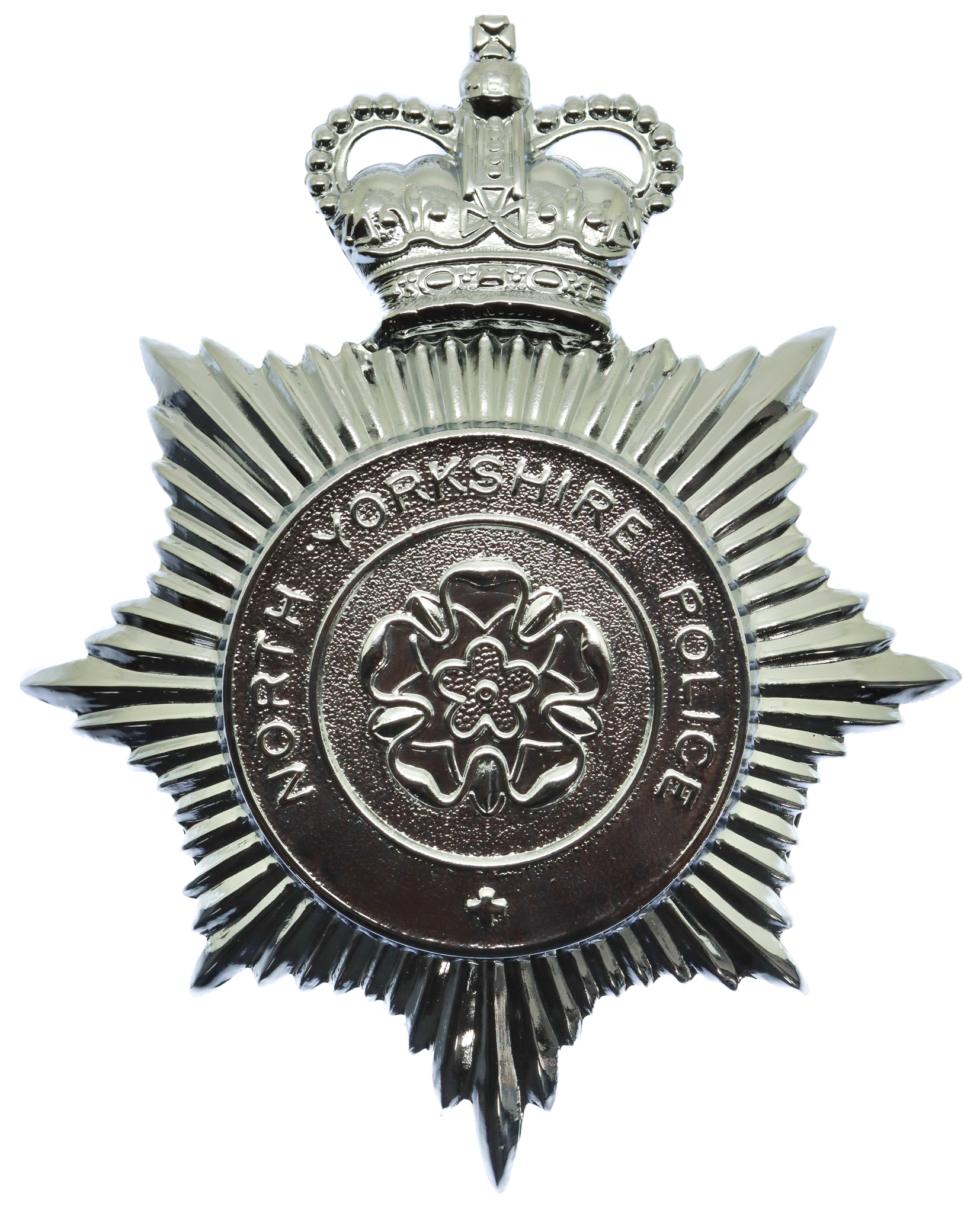 North Yorkshire Police Helmet Plate - Queen's Crown