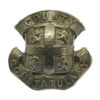 Durham County Constabulary White Metal Coat of Arms Cap Badge