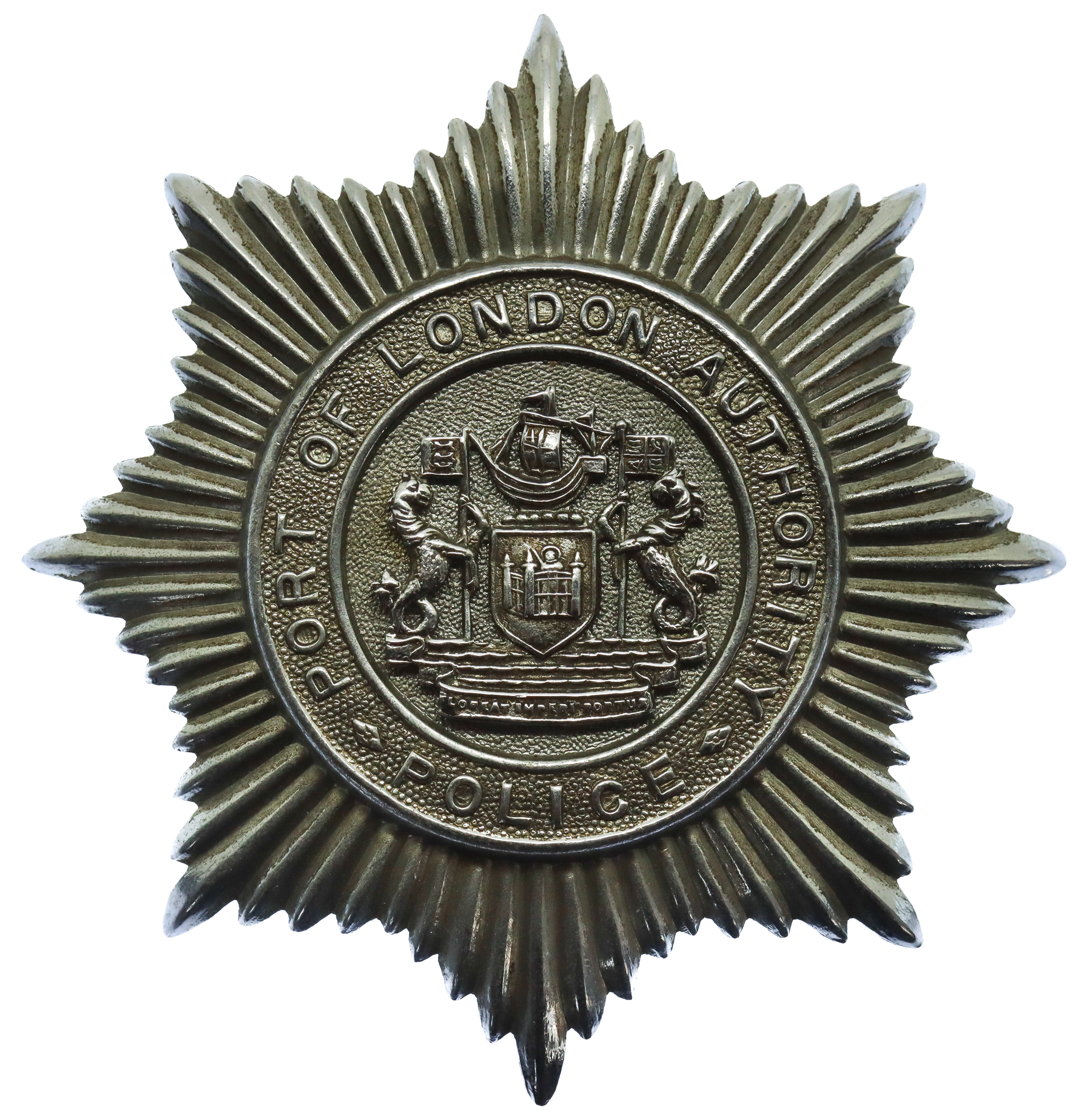 Port of London Authority Police Star Helmet Plate
