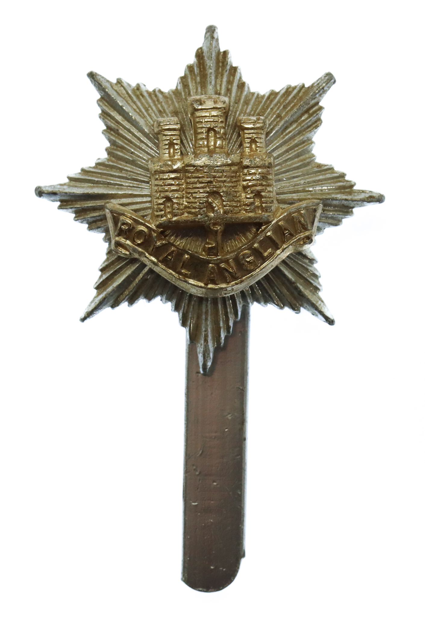 Royal Anglian Regiment Anodised (Staybrite) Cap Badge
