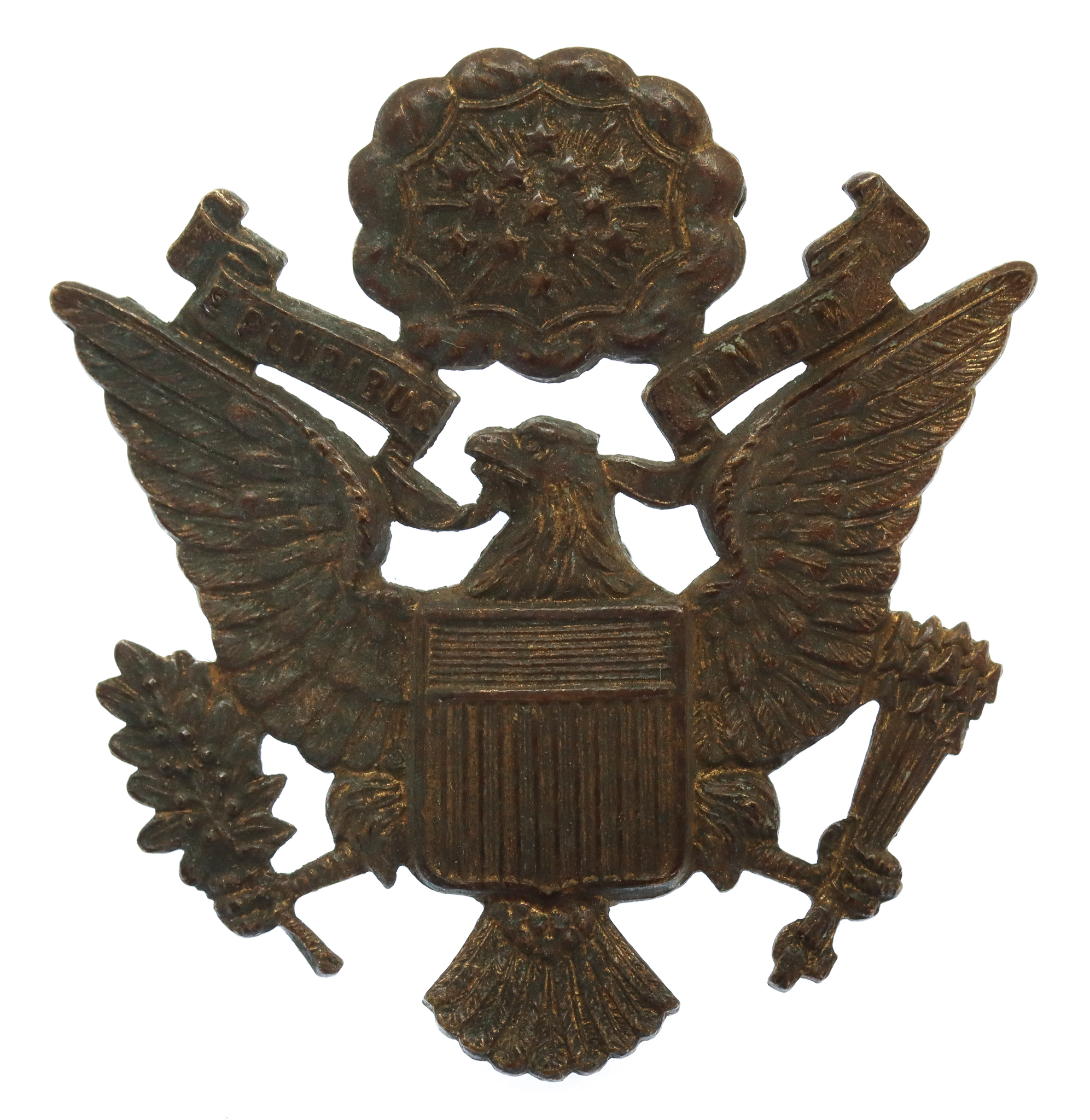WW2 United States Army Air Force USAAF Officer's Cap Badge (English Made)