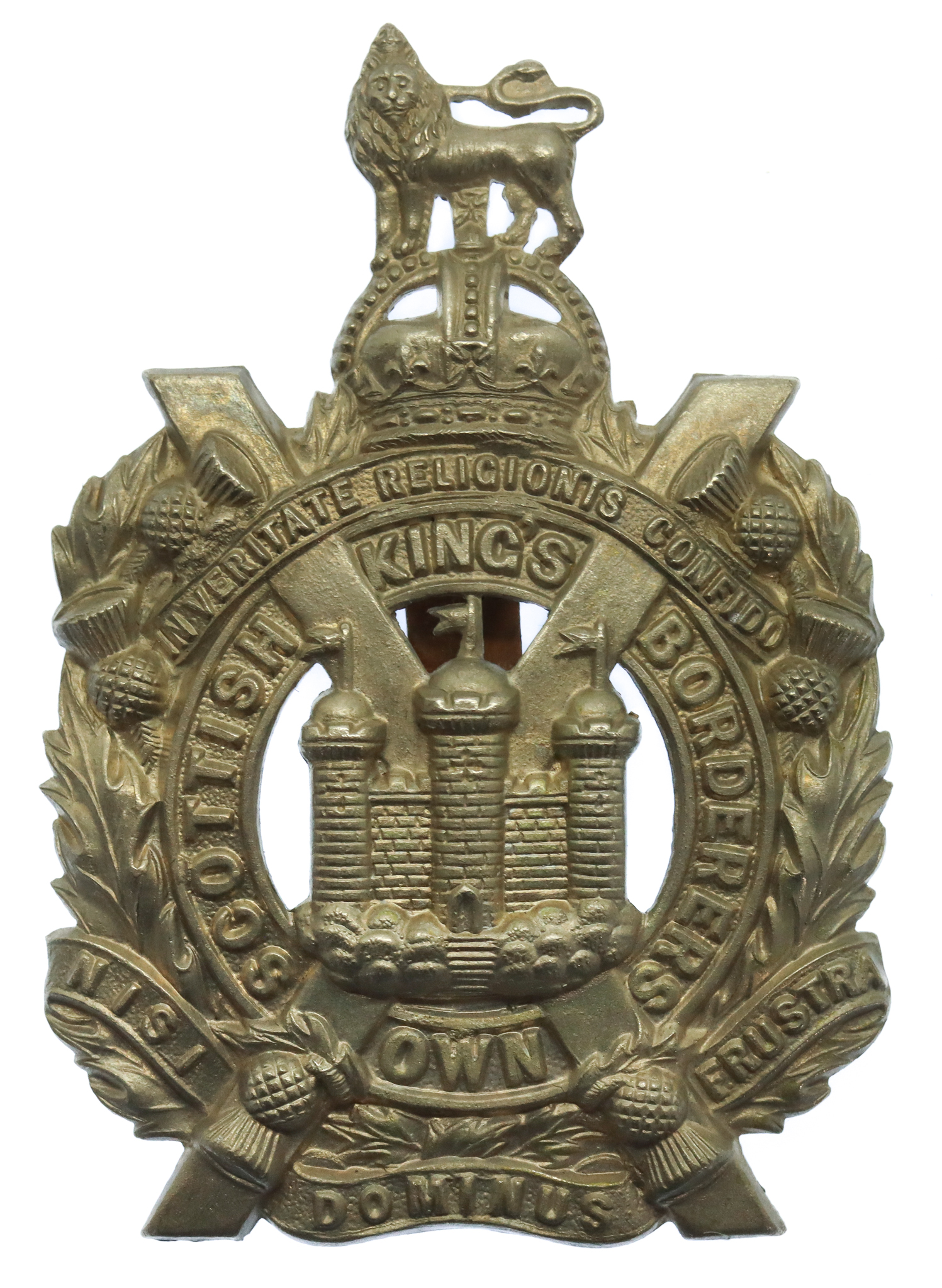 King's Own Scottish Borderers (K.O.S.B.) Pagri Badge - King's Crown