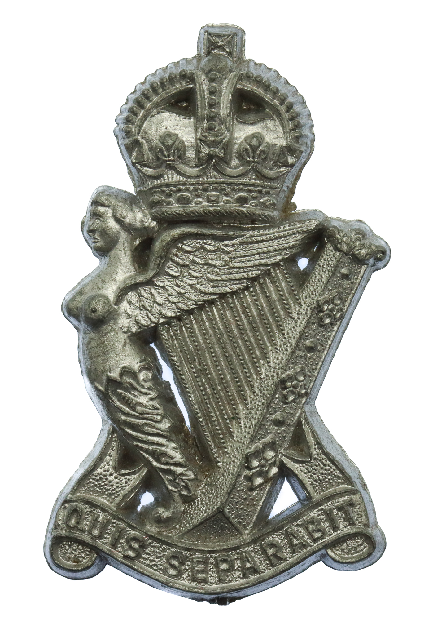 Royal Ulster Rifles WW2 Plastic Economy Cap Badge