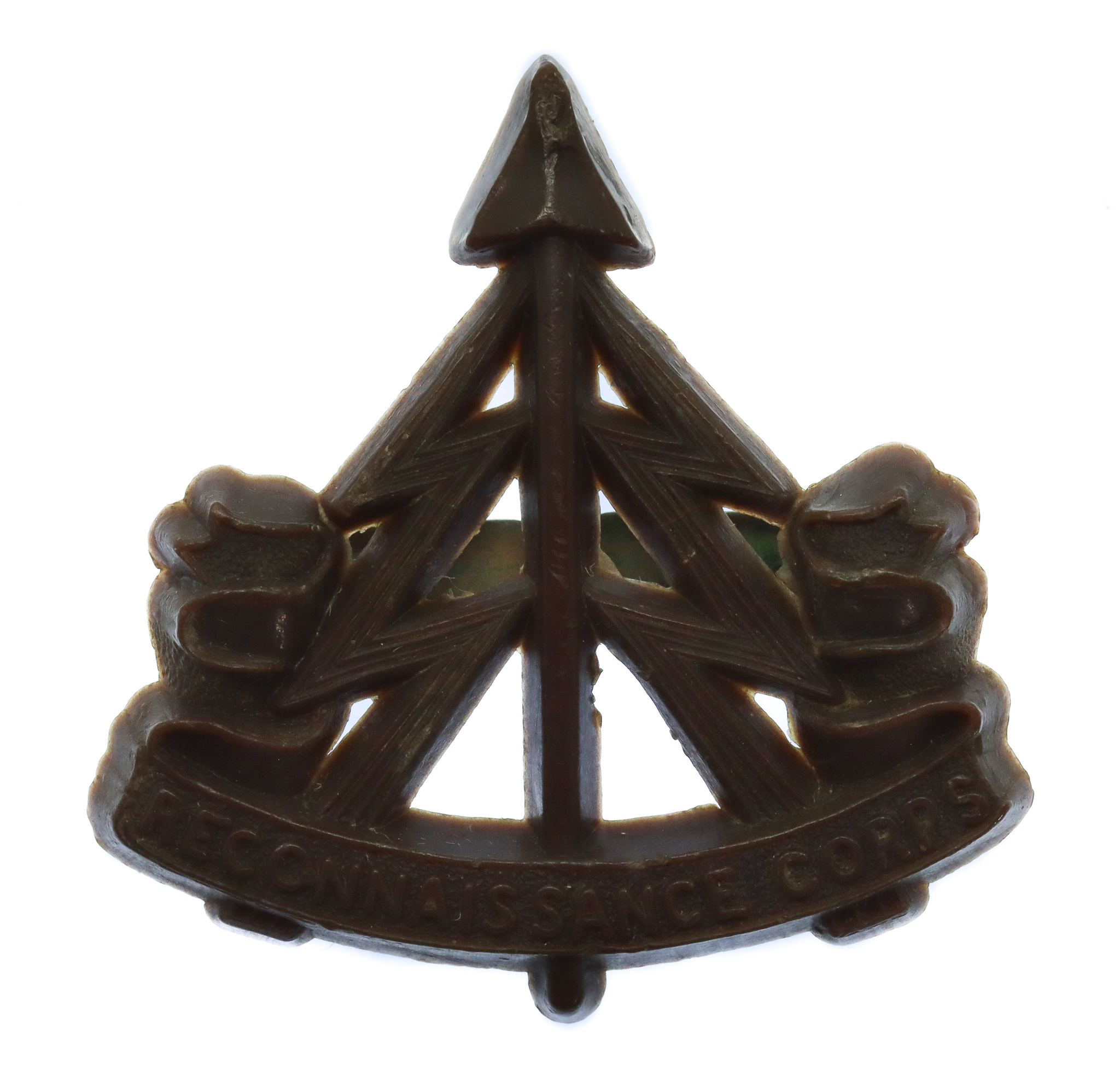Reconnaissance Corps WW2 Plastic Economy Cap Badge