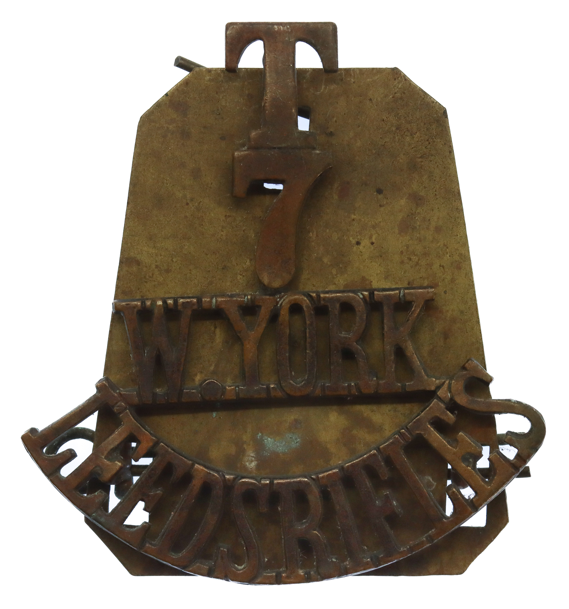 7th Territorial Bn. (Leeds Rifles) West Yorkshire Regiment (T/7/W.YORK/LEEDS RIFLES) Shoulder Title