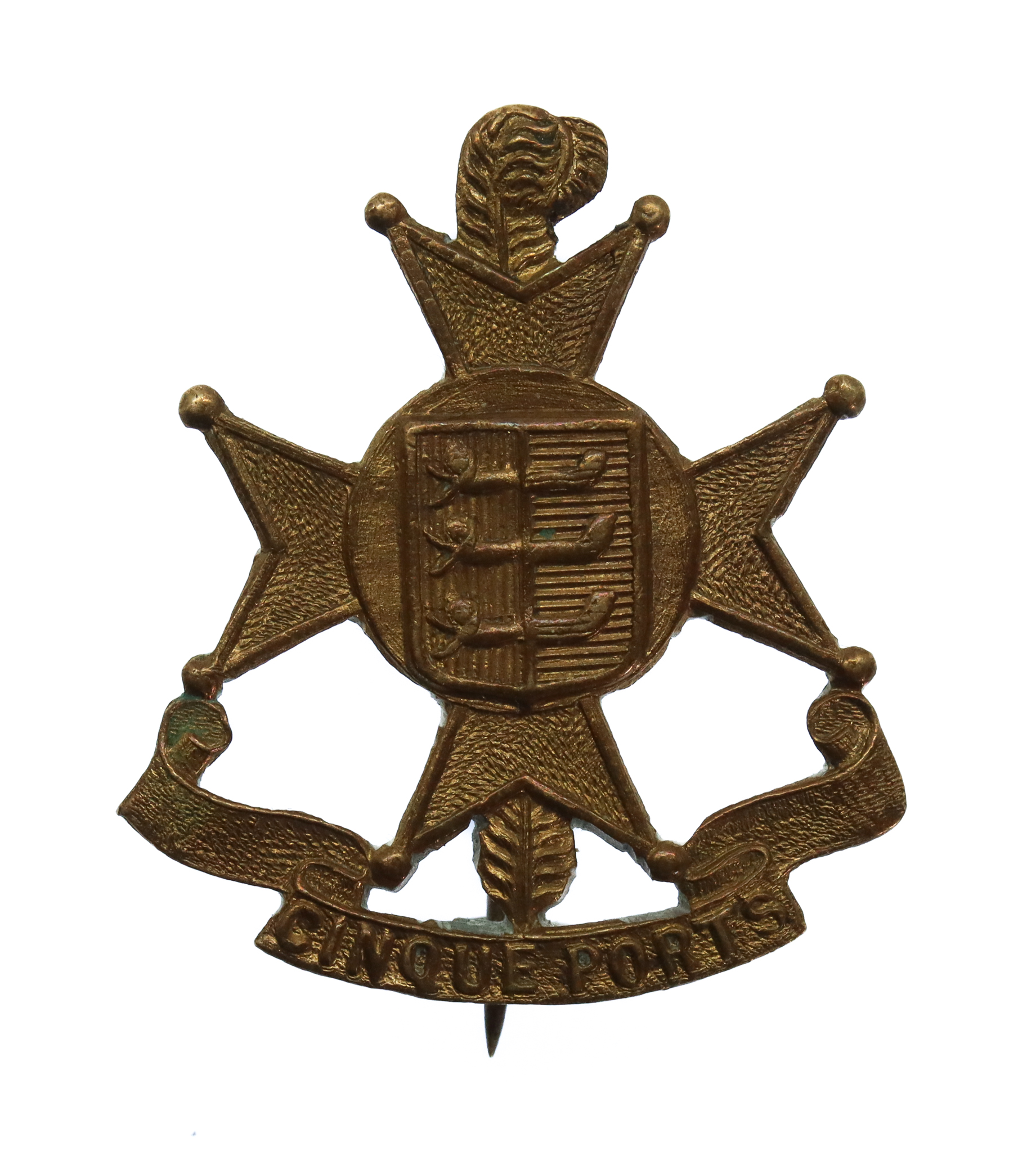 5th (Cinque Port) Bn. Royal Sussex Regiment Sweetheart Brooch/Lapel Badge