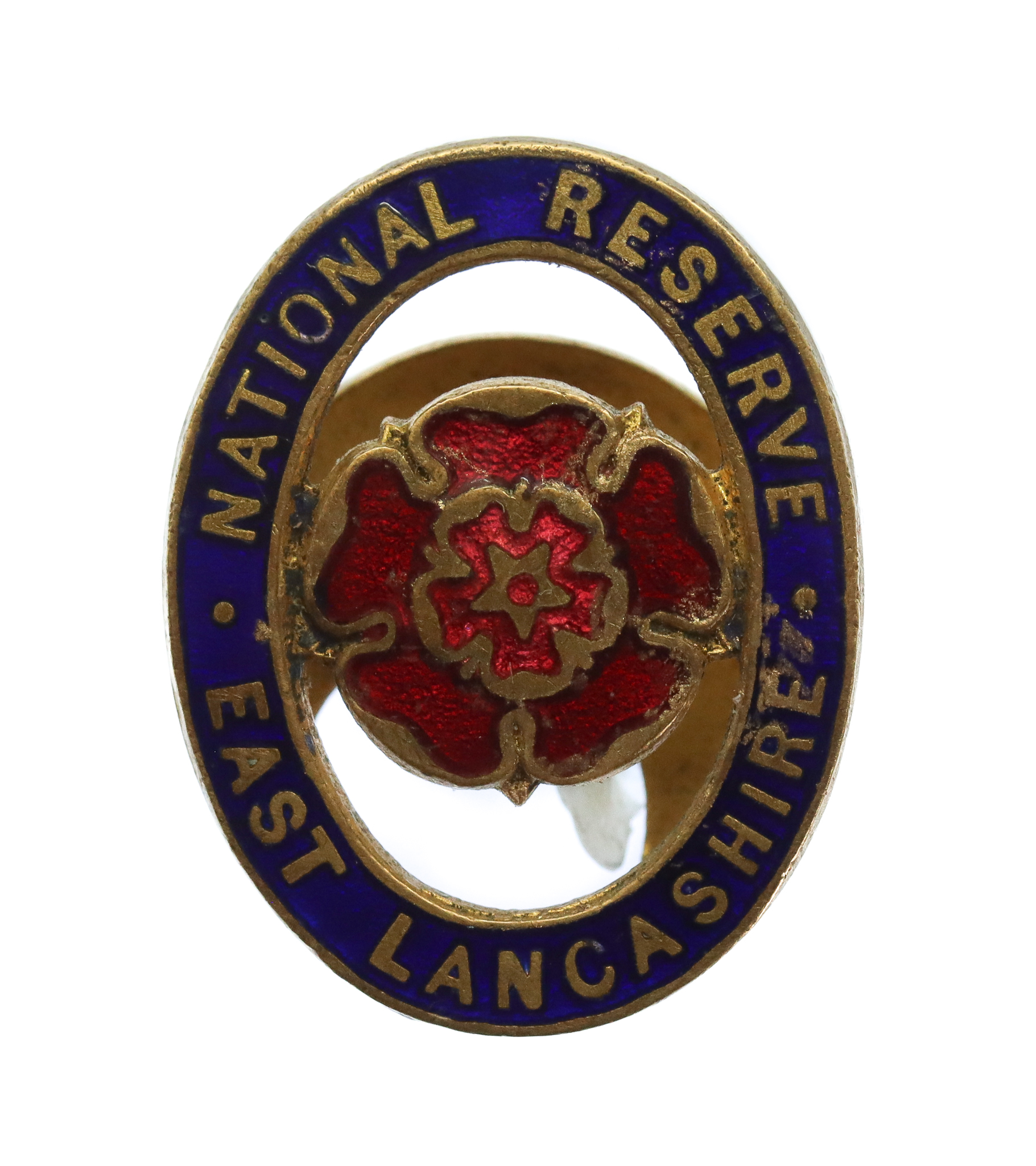 WW1 National Reserve East Lancashire Enamelled Lapel Badge