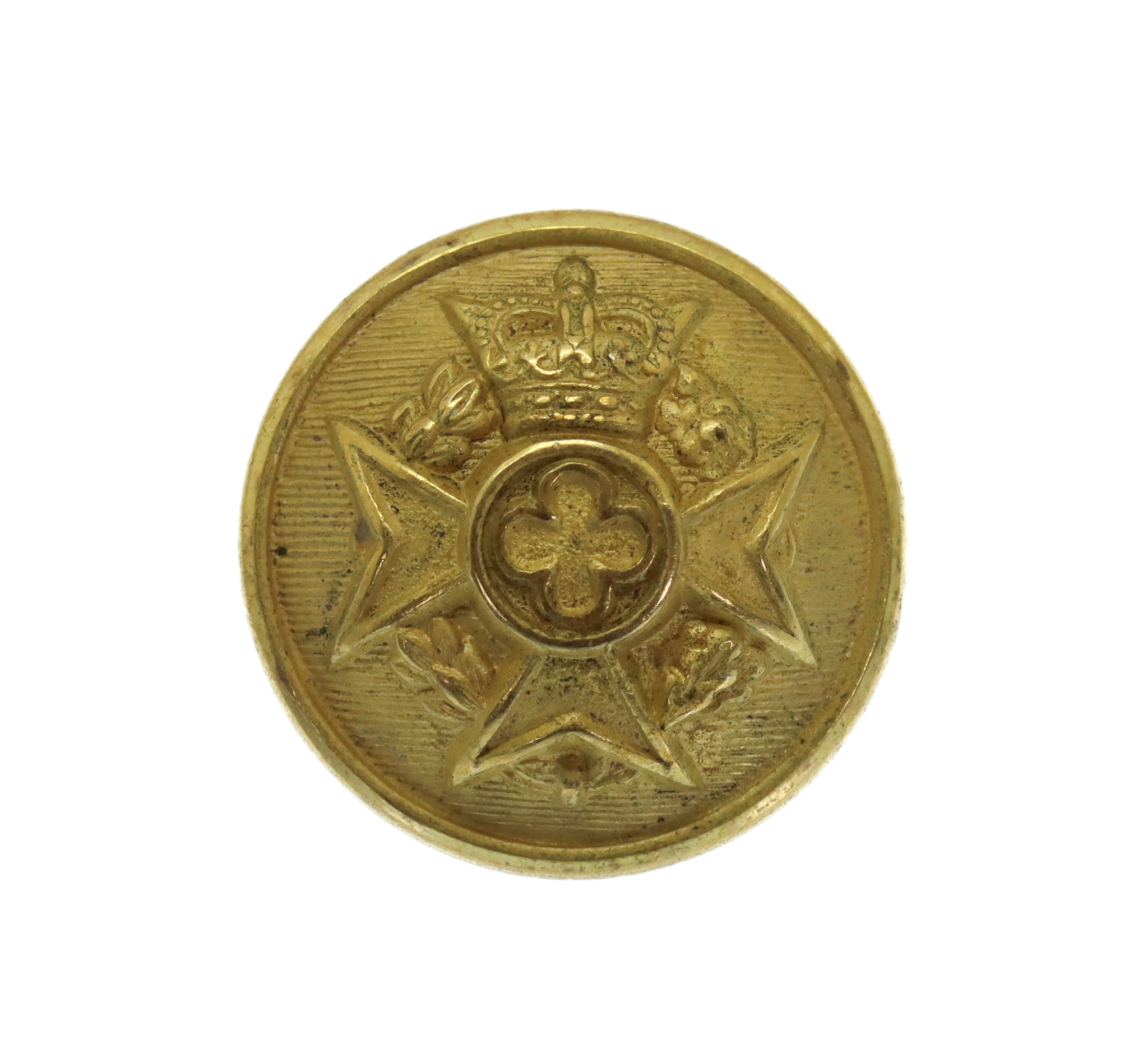Royal Army Chaplain's Department Gilt Button - Queen's Crown (19mm)