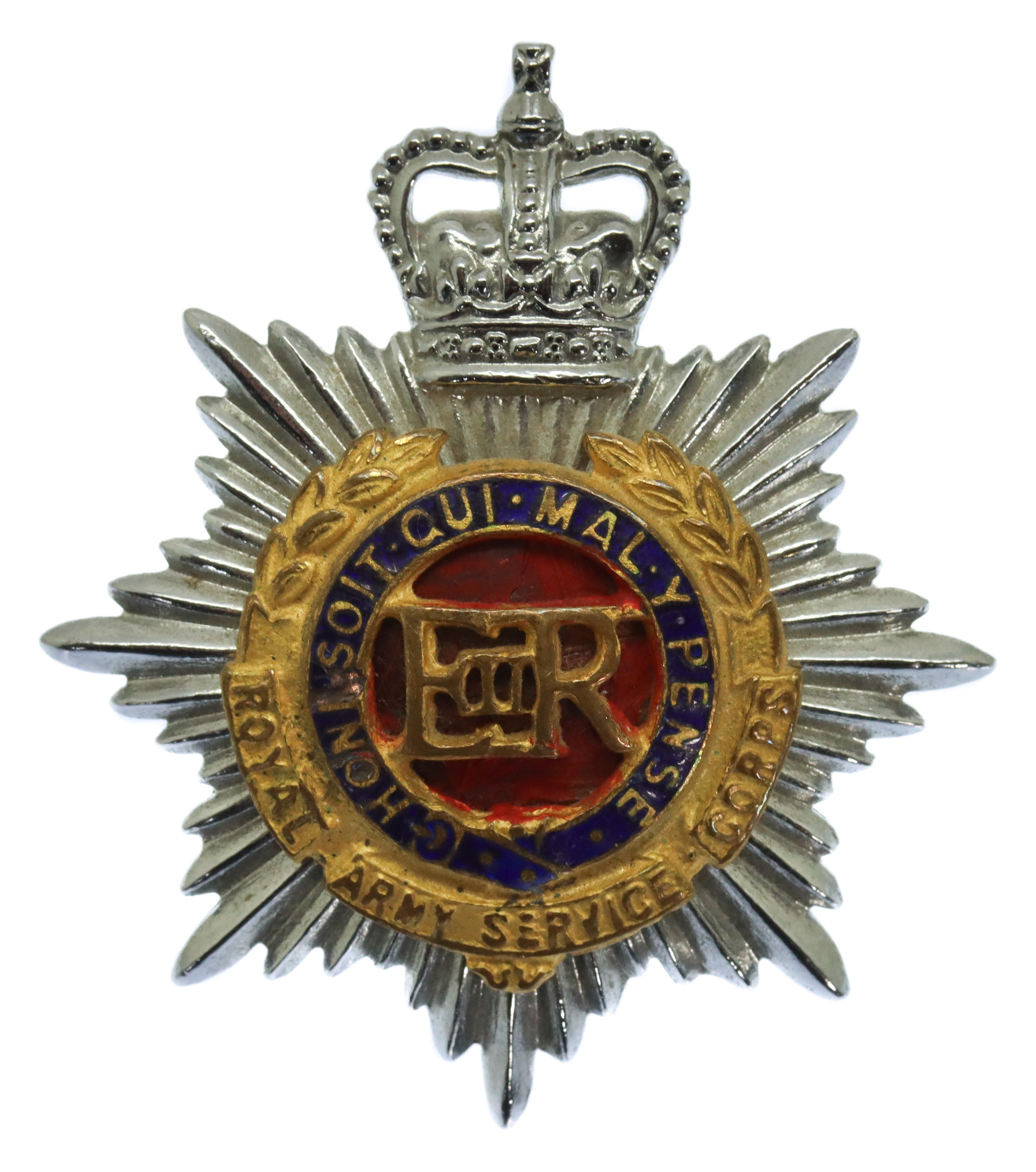 EIIR Royal Army Service Corps (R.A.S.C.) Officer's Dress Cap Badge
