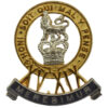 15th/19th King's Hussars Officer's Dress Cap Badge - Queen's Crown