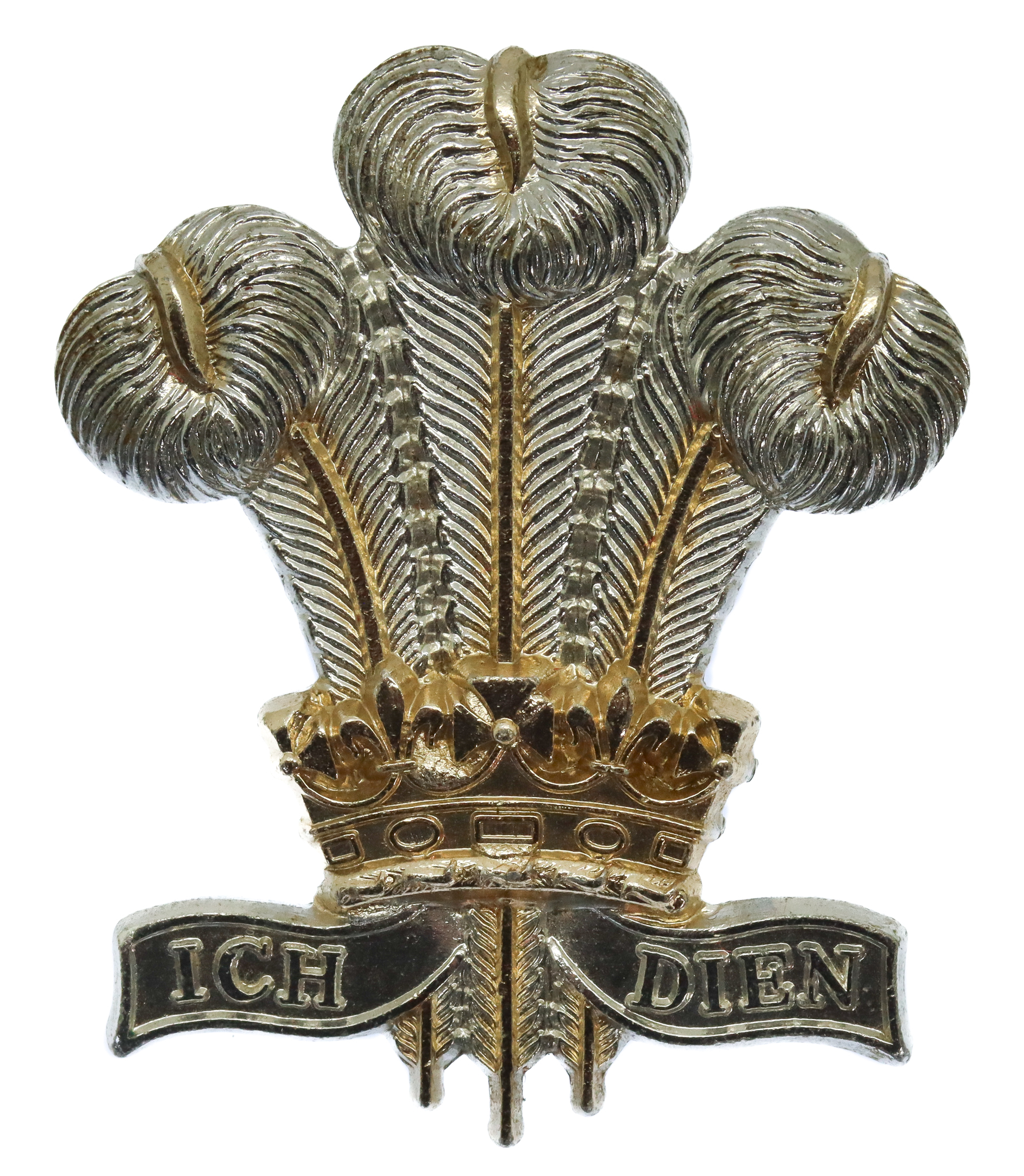 Royal Regiment of Wales Anodised (Staybrite) Cap Badge