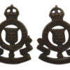 Pair of Royal Army Ordnance Corps (R.A.O.C.) Officer's Service Dress Collar Badges - King's Crown