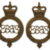 Pair of Grenadier Guards Shoulder Titles - Queen's Crown