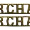 Pair of Royal Canadian Horse Artillery (R.C.H.A.) Shoulder Titles