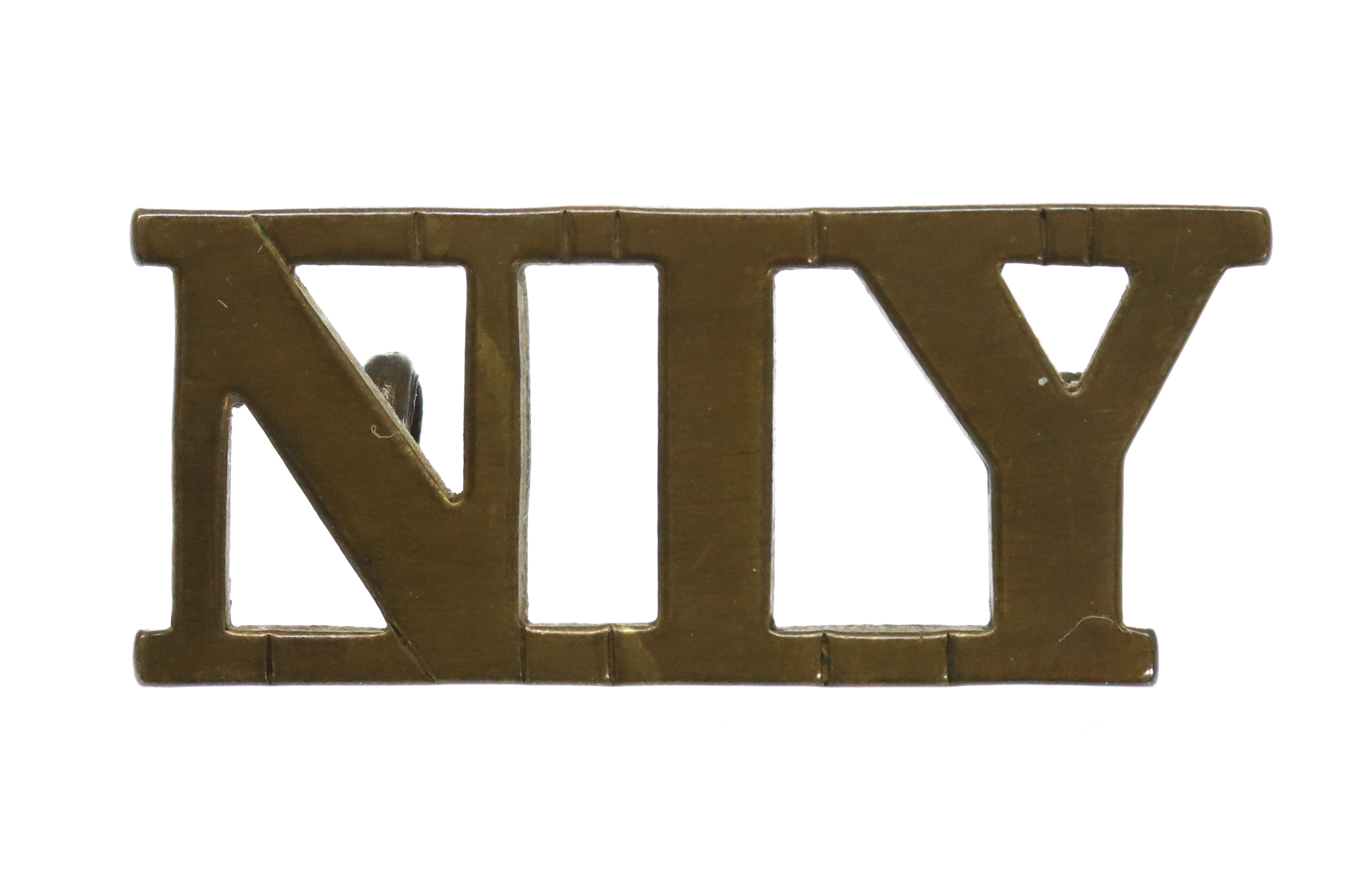 Northamptonshire Imperial Yeomanry (N.I.Y.) Shoulder Title
