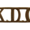 1st King's Dragoon Guards (K.D.G.) Shoulder Title