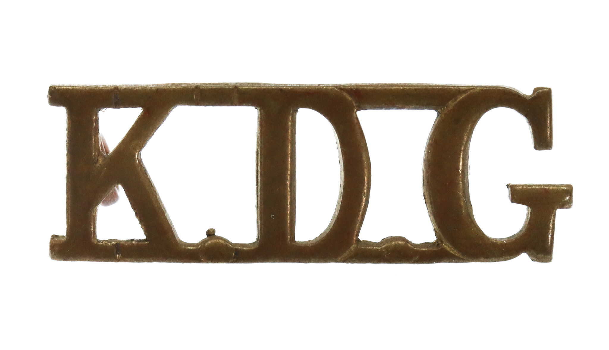 1st King's Dragoon Guards (K.D.G.) Shoulder Title