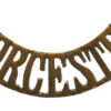 Worcestershire Regiment (WORCESTERSHIRE) Shoulder Title (Pre 1902)