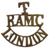 London Divisional Field Ambulance Royal Army Medical Corps Territorials (T/RAMC/LONDON) Shoulder Title
