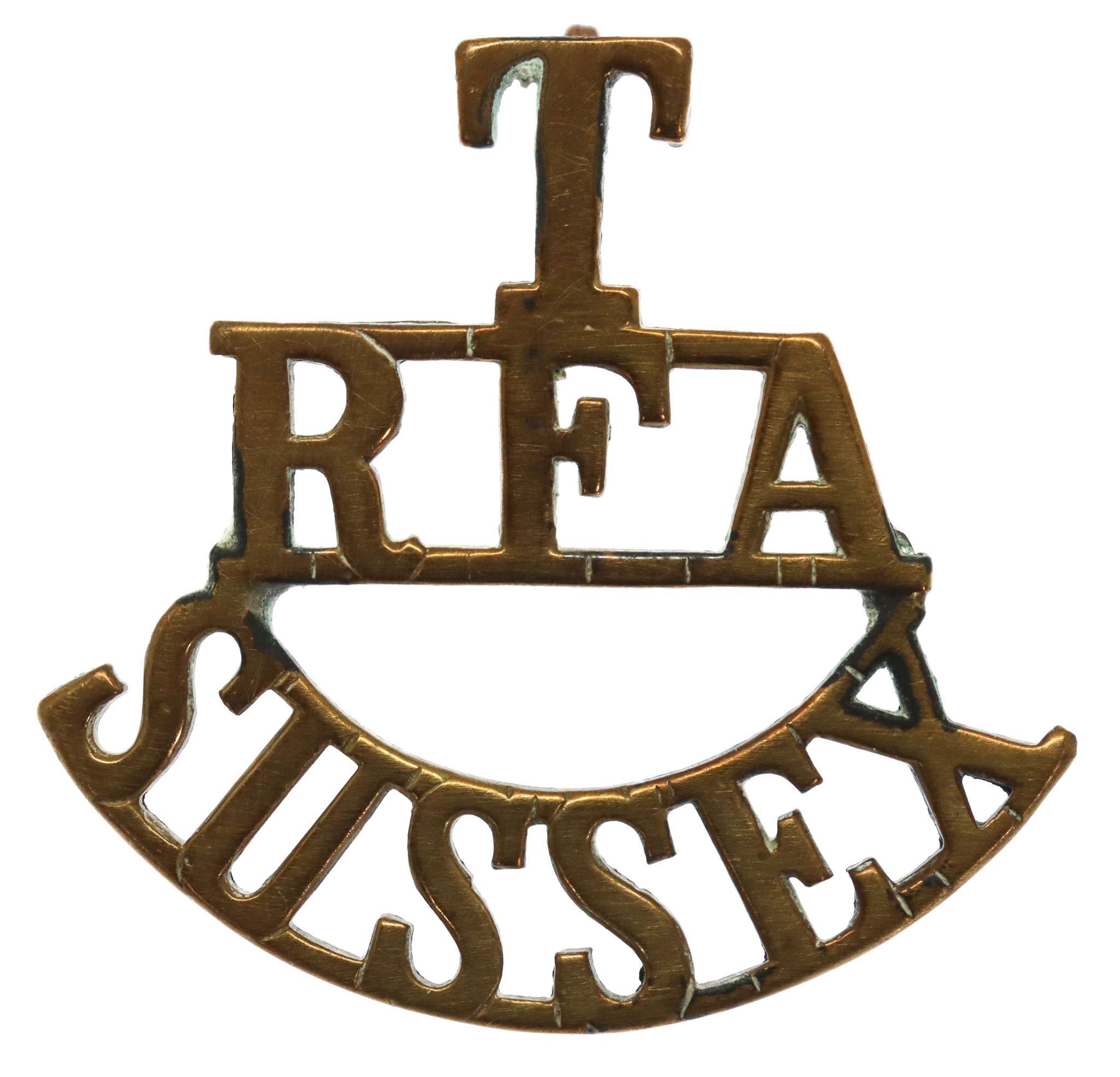 Sussex Territorial Division Royal Field Artillery (T/RFA/SUSSEX) Shoulder Title