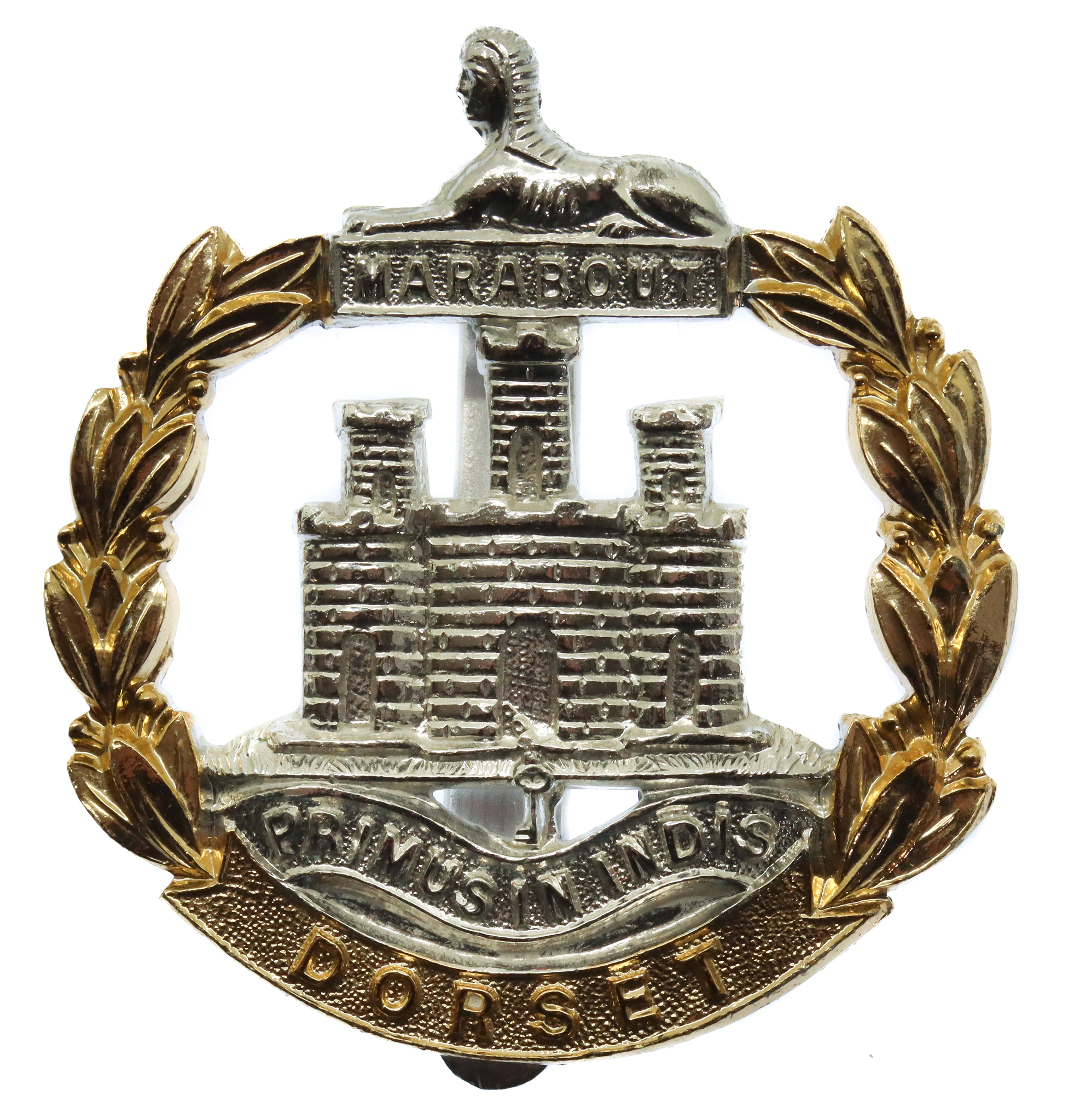 Dorset Regiment Anodised (Staybrite) Cap Badge