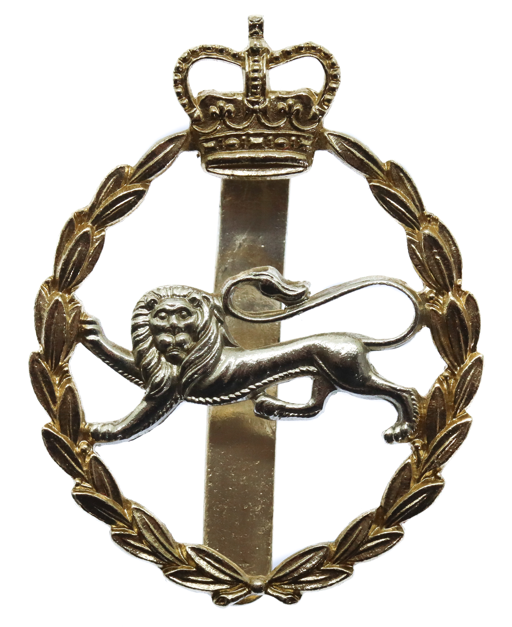 King's Own Royal Border Regiment Anodised (Staybrite) Cap Badge
