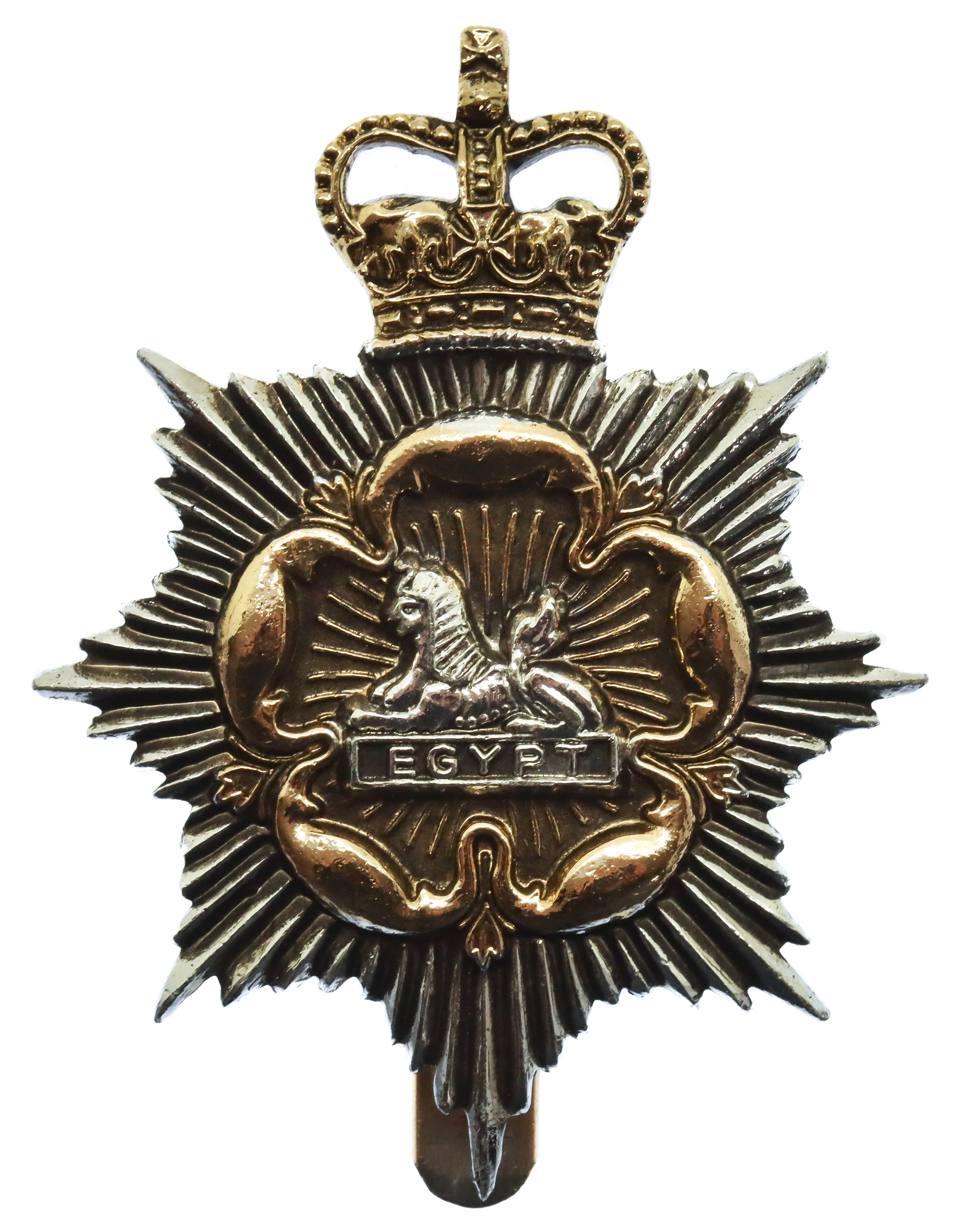 Gloucestershire & Hampshire Regiment Anodised (Staybrite) Cap Badge