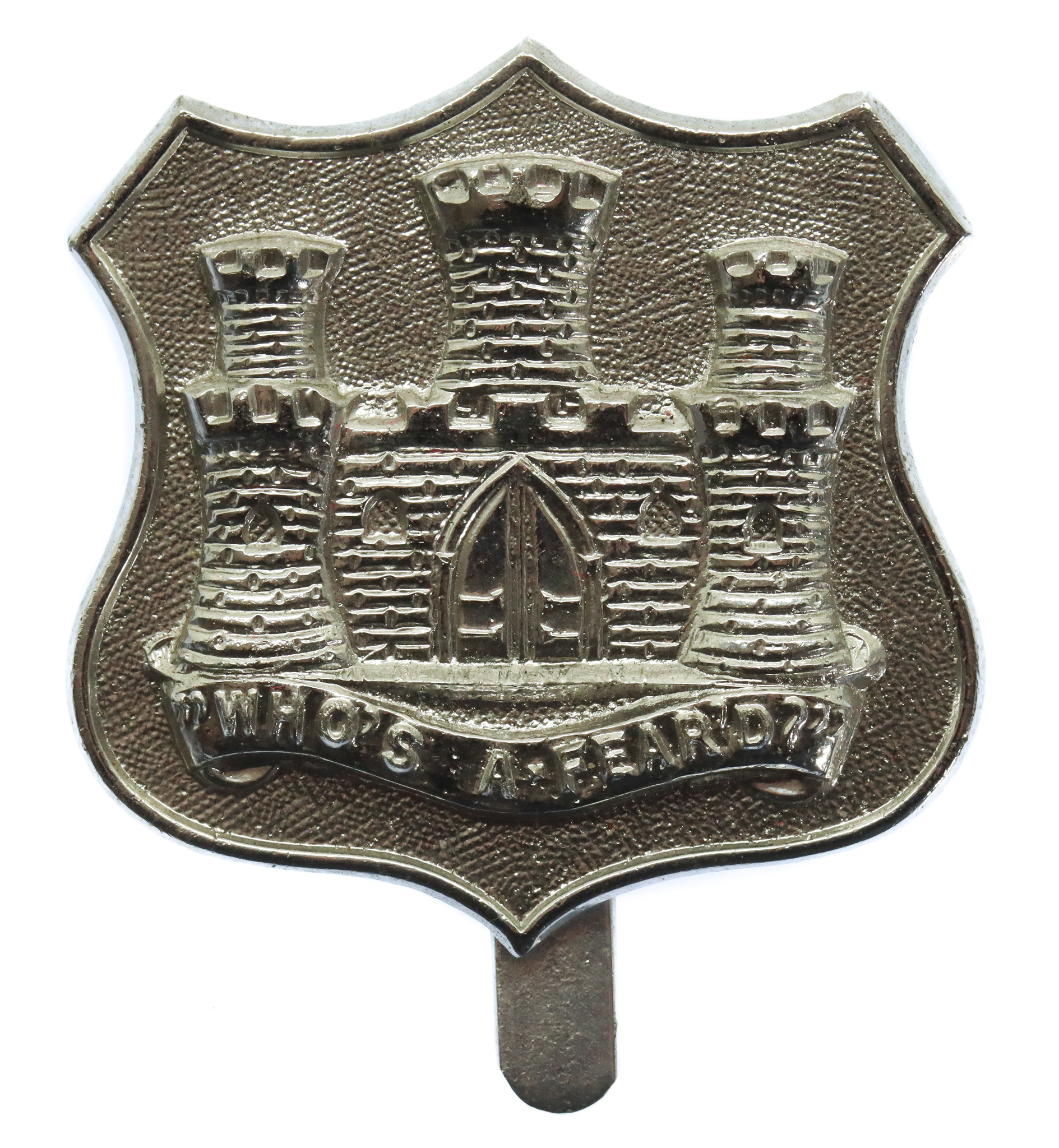 Dorsetshire Territorials Anodised (Staybrite) Cap Badge