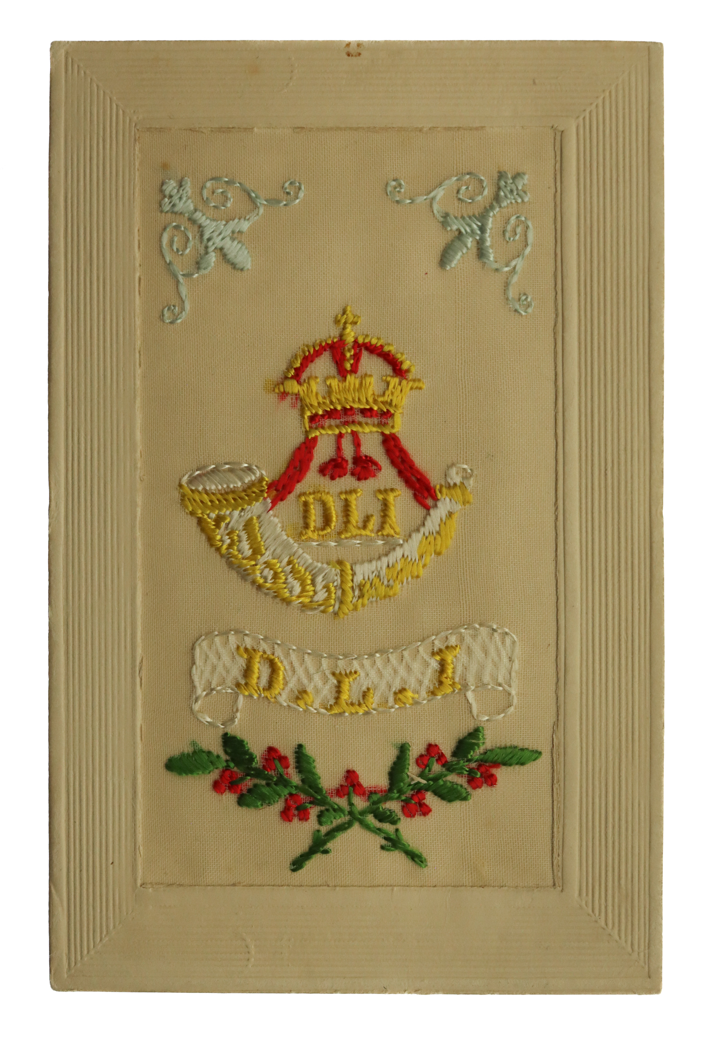 Durham Light Infantry (D.L.I.) WW1 Silk Embroidered Postcard