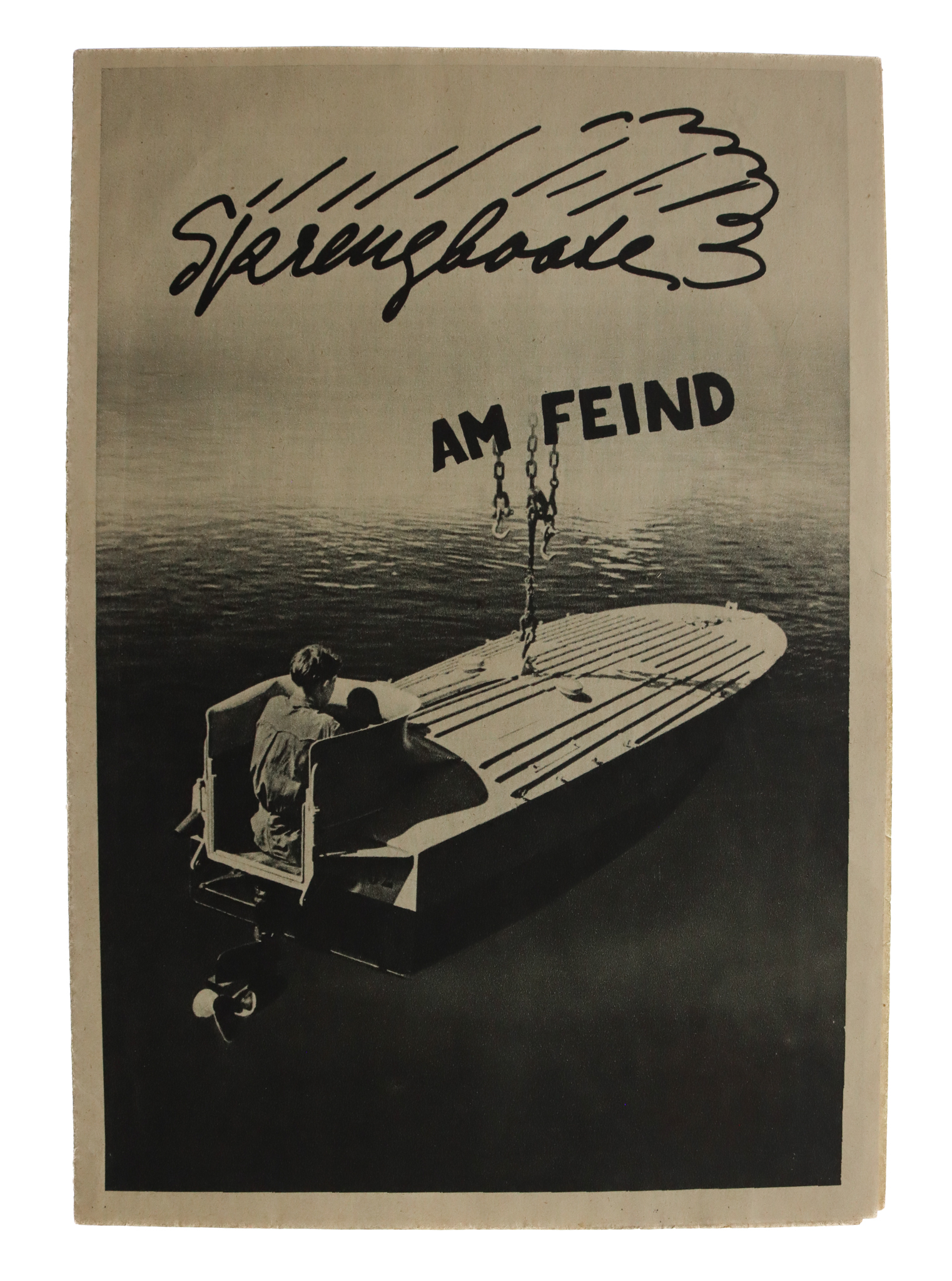 Germany WW2 Kriegsmarine Small Battle Unit Sprengboote Propaganda Leaflet
