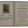 WW2 Italian Resistance Member Death Card - Francesco Barbieri