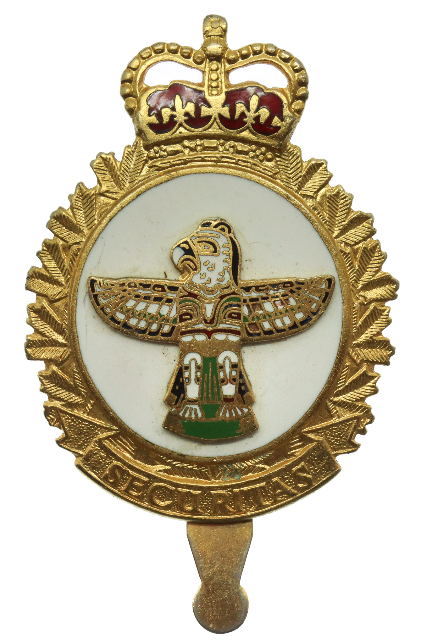 Canadian Forces Security Branch Enamelled Cap Badge