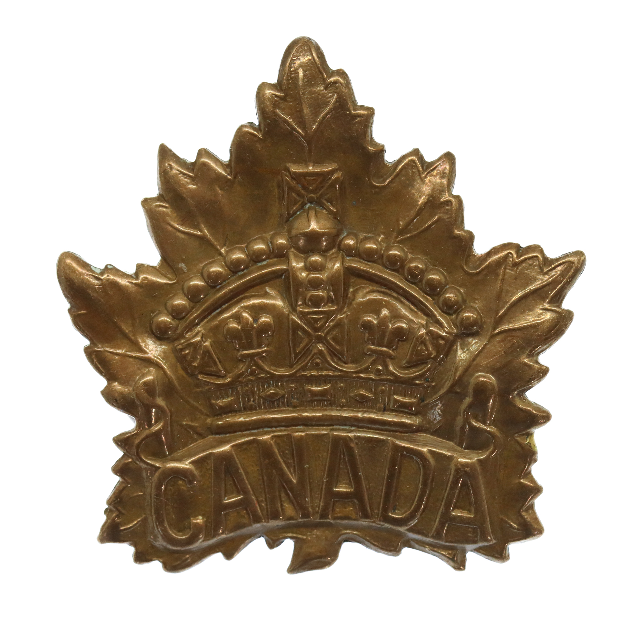 Canadian Canada WW1 General Service Cap Badge (BIRKS 1915)